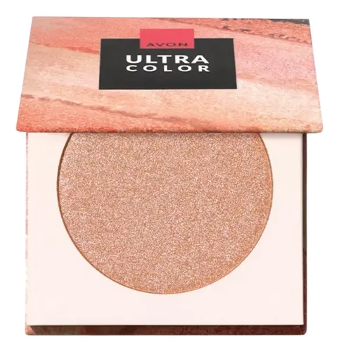 Polvo Compacto Ultra Color Iluminador Avon Rose Gold X 8gr