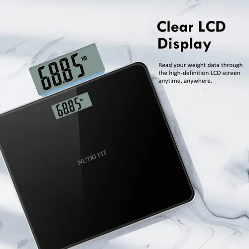 Nutri Fit Digital Bathroom Scale For Body Weight, Bath Sc…