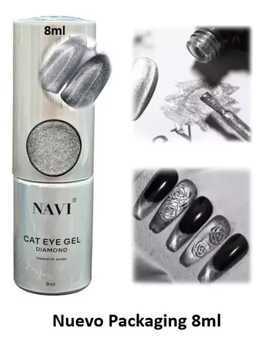 Navi 15ml Gel Diamond Holografico Ojo De Gato 9d Uv/led