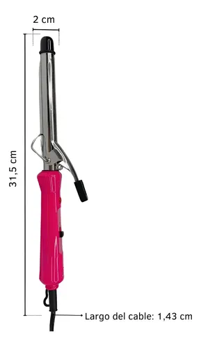 Rizador Buclera De Pelo Rulos Cilindro De Aluminio 30w $ec