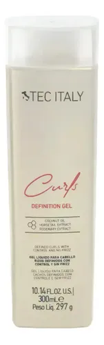 Gel Para Cabello Rizado Efecto Anti Frizz Tec Italy 300 Ml
