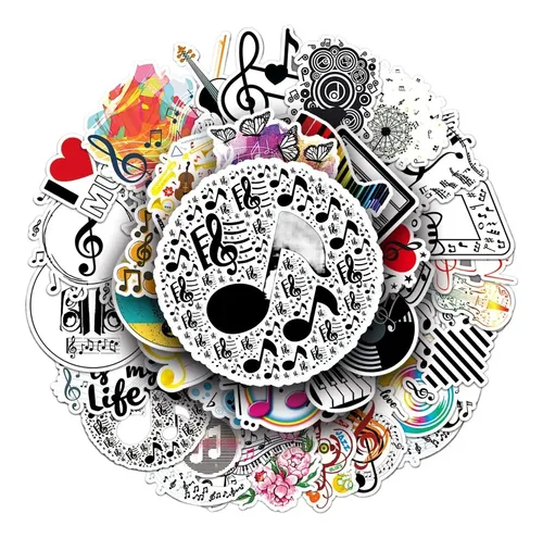 50 Dibujos Animados De Graffiti Con Símbolos Musicales Más V