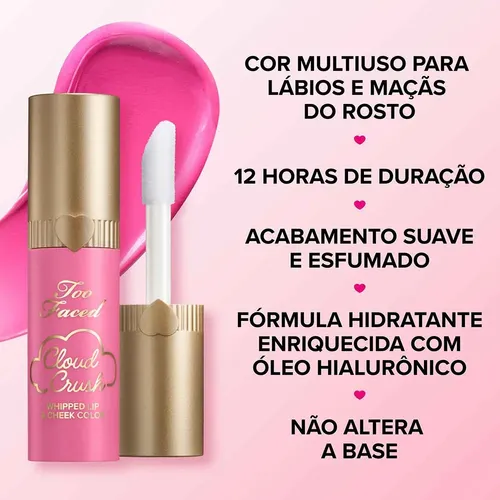 Colorete Too Faced Cloud Crush para labios y mejillas Super Candy Clouds