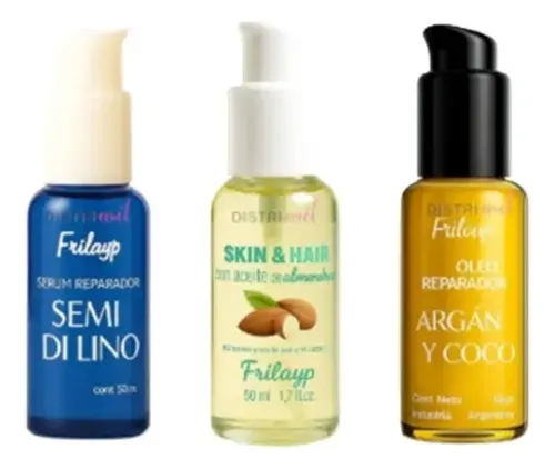 Frilayp Kit Nutritivo Oleo+ Serum Semi Di Lino+ Aceite Coco