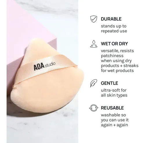 Aoa Studio Velvet Puffs Makeup Puff Set Of 6 Loose Powder…