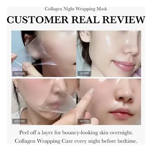 Mascarilla Facial De Colageno Wrapping Mask Nocturna 75ml Tipo de piel Todo tipo de piel