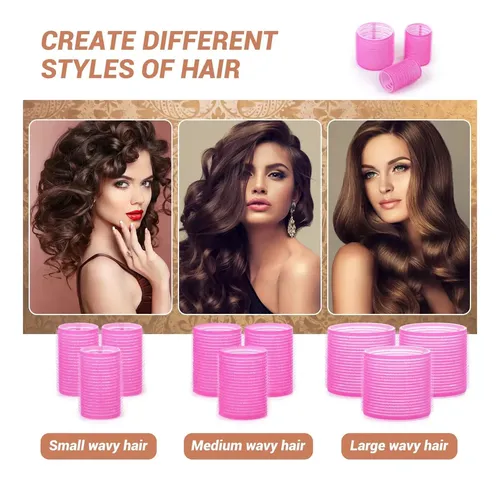 Juego De Rulos Para El Cabello Con Agarre Automático, 24 Con