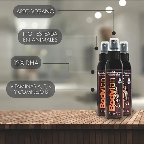 Autobronceante Bodytan Caribbean Black 120 Ml
