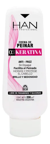 Han Keratina Crema De Peinar Antifrizz Hidratante Cabello