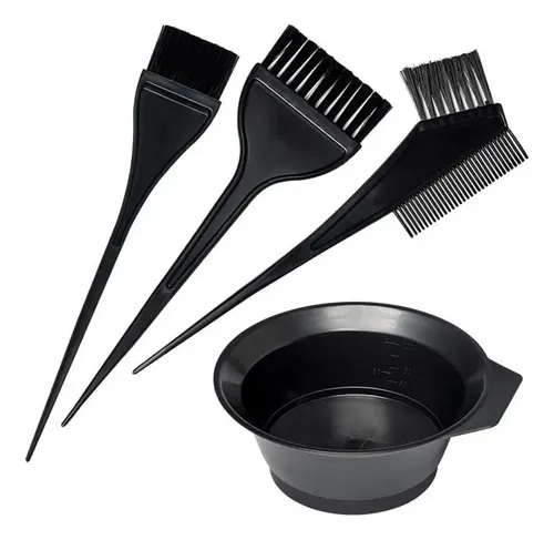 Juego De Brochas Y Cuencos For Teñir El Cabello De 4 **