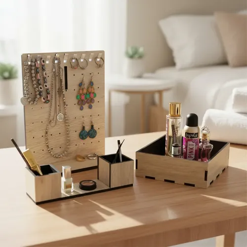 Organizador de Maquillaje y Bijou con Cajón