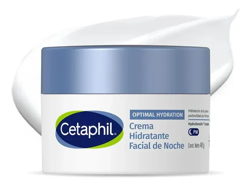 Cetaphil Optimal Hydration Crema Noche Con Ácido Hialurónico Piel Sensible x 48 g