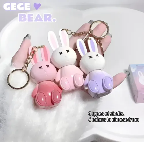 Gege Bear Labial Gloss Hidratante Llavero Conejo