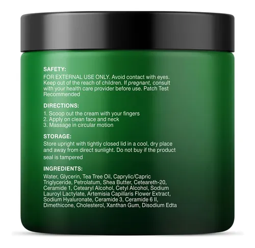 Pure Tea Tree Oil Face Cream | Cream For Dry & Itchy Skin,