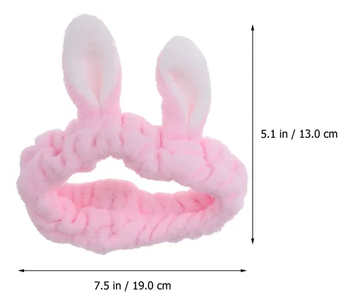 2 Diademas Elásticas Para El Pelo Con Orejas De Conejo, Maqu