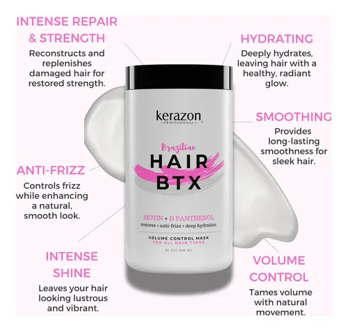 Hair Btx Kerazon Professional 946ml Para Todo Tipo De Cabell