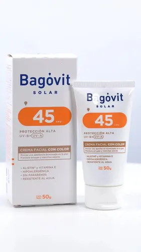 Protector Solar Bagovit Solar Fps 50 Facial Crema Color X…