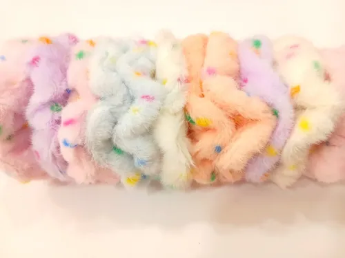 Pack X 12 Colitas Scrunchies Colores Surtidos