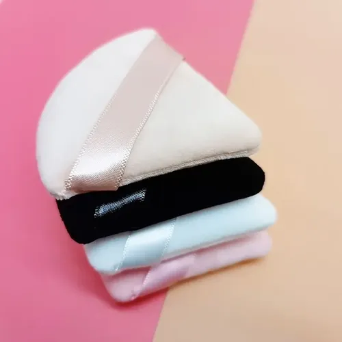 %^ X Borla Puff Esponja Maquillaje Polvo Triangular Kit @