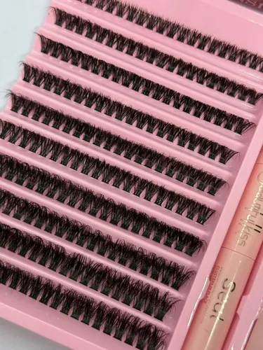 Set Pestañas Postizas Diy Beautifulkiss Adhesivo Sellador