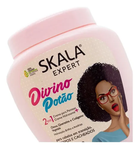 Mascara Divino Potao Crema Peinar Rulos Skala Vegana X1000g