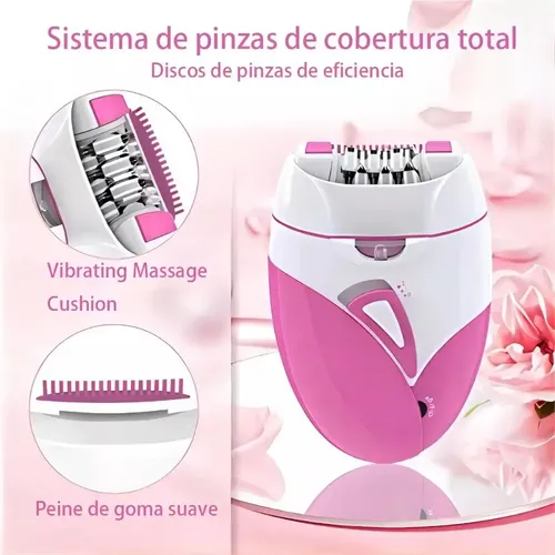 D% Depiladora Corporal Feminina Recarregável Pernas Axilas