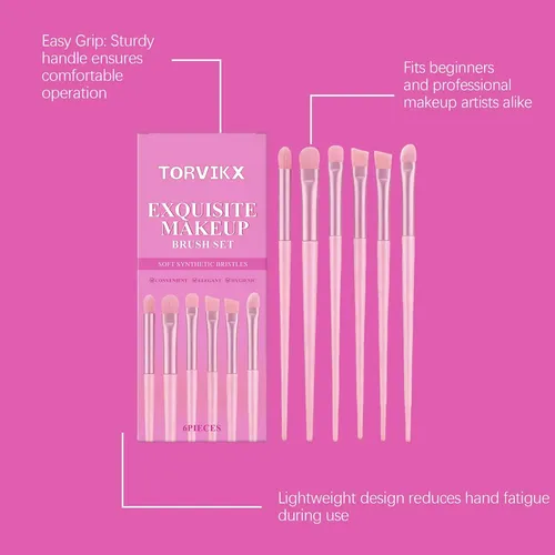 Set De Brochas De Maquillaje Torvikx, Brocha Para Mezclar Ba
