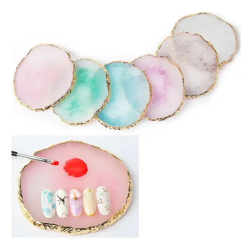 3 Paletas De Resina Para Decoración De Uñas Estilo Ágata, 3