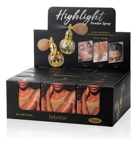 Polvo Iluminador En Spray Para Rostro Y Cuerpo, Brillos Dura
