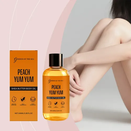 Aceite Corporal De Manteca De Karité Amz Con Aroma A Melocot