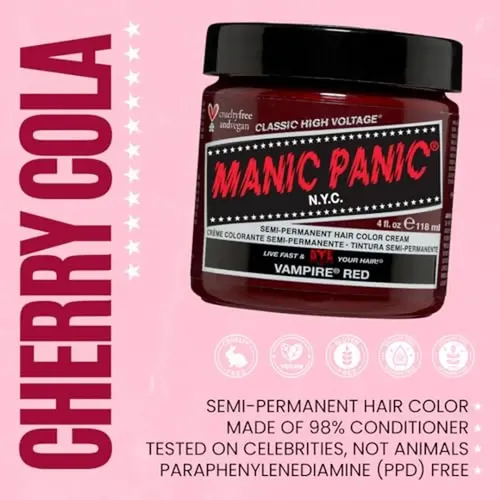 Tinte De Pelo Semipermanente Manic Panic Classic Vampire Red