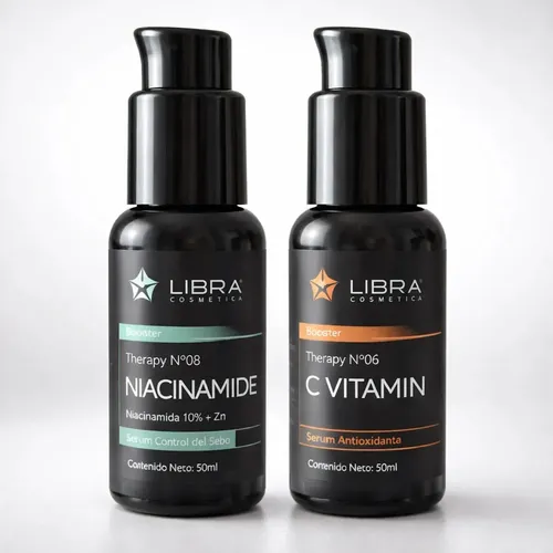 Sérum Facial Niacinamida y Vitamina C Pack 2x100ml Antiedad Antimanchas