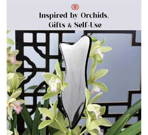 Gua Sha Facial Rena Chris Acero Inoxidable Plata