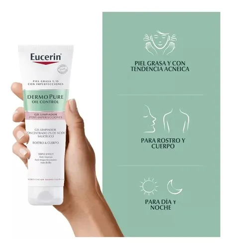 Gel Limpiador Concentrado Eucerin Dermopure Piel Grasa 150ml