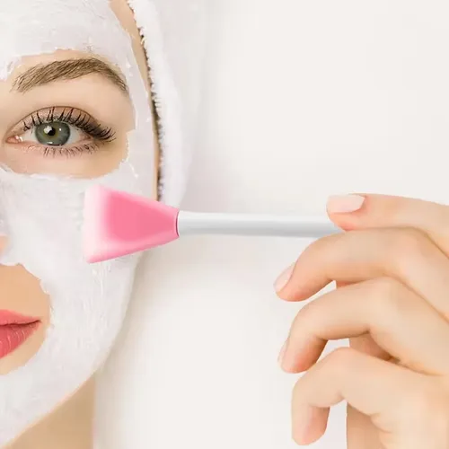 Espátula Silicona Cepillo Limpiador Masaje Facial Pack X12un