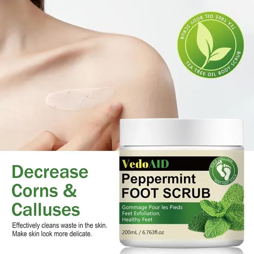 Exfoliante De Pies De Menta Vedoaid 200ml