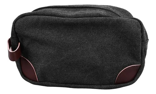 Elegante Bolsa De Maquillaje Para Cosméticos, Negra, De Gran