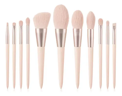 Set De 11 Brochas Suaves Para Maquillaje En Polvo Y Rubor Fe