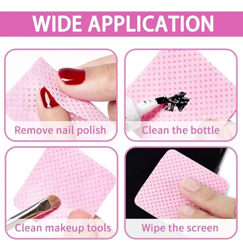Kit Toallitas Removedoras Esmalte Gel Sheerbliss 400pcs
