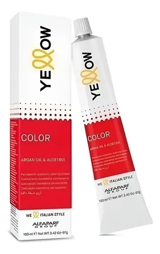 Tintura Yellow By Alfaparf X 60 Gr Con Argan Germen De Trigo 8.21