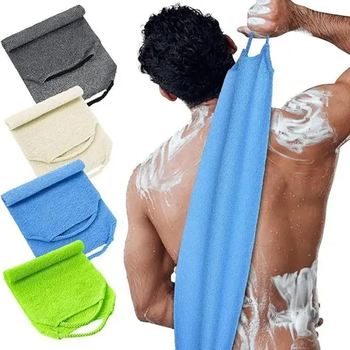 Ad 5pc Toalla De Baño Exfoliante Con Asas