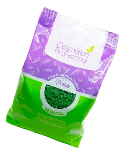Cera Depilatoria En Perlas Vegetal 800g Cosmética Prof X 3u