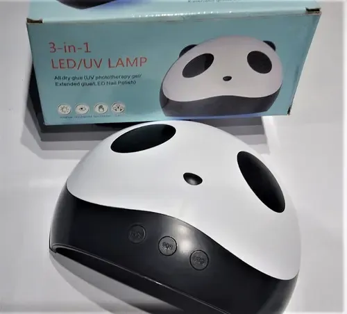 Cabina Led Secador De Uñas Panda 3 En 1 Led/uv Cuo Tas Color Blanco c/ negro