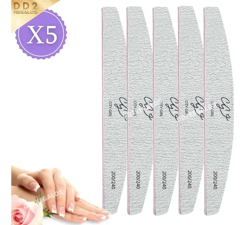 Lima Cg X5 Unidades 200/240 Uñas Esculpidas Manicuria Profes