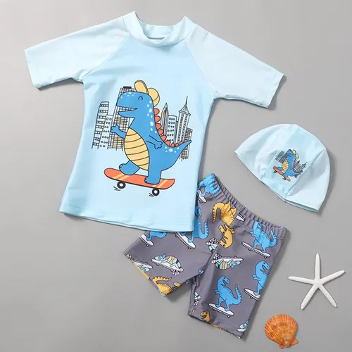 Conjunto De Baño Elegante De 3 Piezas Con Gorro De Natación