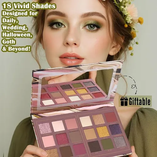 Ucanbe Paleta De Sombras 18 Tonos Mate Y Brillo Color 04# Solitude