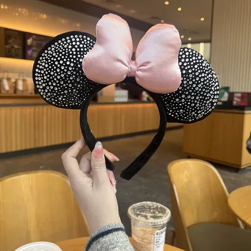 Vincha Moño Minnie Mickey Parque Foto Accesorio Pelo