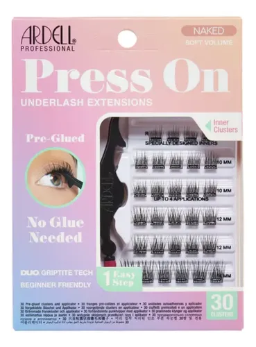 Pestañas Postizas Ardell Naked Soft Volumen Press On X 30