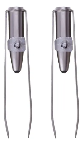 2 Pinzas De Acero Inoxidable Para Pestañas Y Cejas Con Luz L