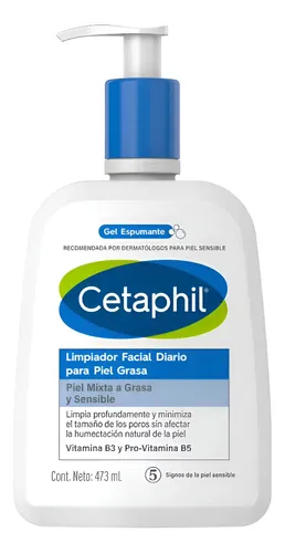Cetaphil Limpiador Facial Diario Para Piel Grasa 473ml